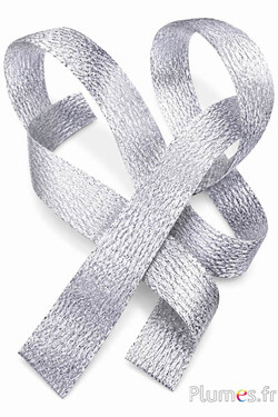 Lint - breedte 4 cm - zilverkleurig